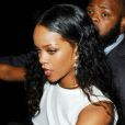  Rihanna arrive au Metropolitan West pour assister &agrave; la pr&eacute;sentation de la collection Anthony Vaccarello x Versus. New York, le 7 septembre 2014. 