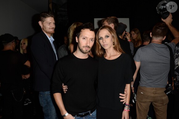 Anthony Vaccarello et Allegra Versace lors de la présentation de la collection Anthony Vaccarello x Versus à New York. Le 7 septembre 2014.