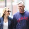 Carlo Ancelotti et sa femme Mariann Auger à Londres, le 8 septembre 2014