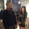 Kanye West et Kim Kardashian dans la boutique Zambesi à Melbourne. Le 9 septembre 2014.
