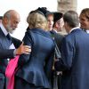 Le prince et la princesse Michael de Kent avec leur fille Lady Gabriella, Annabel et Simon Elliot et Clio Goldsmith le 11 septembre 2014 à l'église Saint Paul de Londres lors du service religieux à la mémoire de Mark Shand, décédé en avril 2014.
