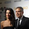 George Clooney et sa fiancée Amal Alamuddin à la soirée "Celebrity Fight Night" à Forte dei Marmi (non loin de Florence) le 7 septembre 201