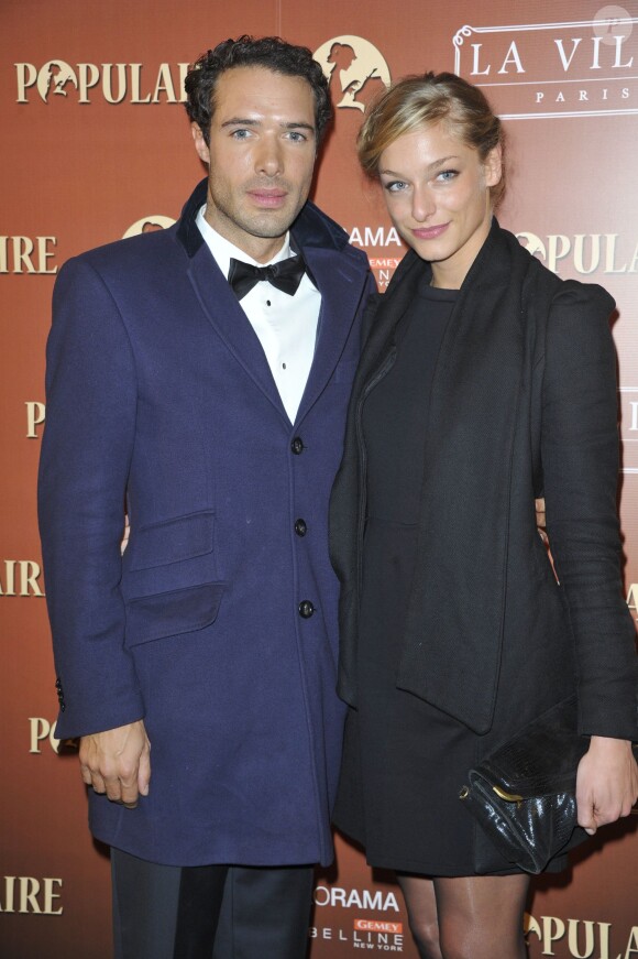 Nicolas Bedos et Zoé lors de l'avant-première du film "Populaire" à Paris, le 19 novembre 2012.
