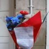 Hommage à l'infirmiere Jacintha Saldanha devant son domicile à Londres le 8 décembre 2012