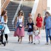 Jessica Alba, ses filles Honor et Haven et des amies se promènent à New York, le 12 septembre 2014.