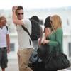 Exclusif - Lauren Conrad et William Tell à l'aéroport de Cabo San Lucas après leurs premières vacances en amoureux, le 15 juillet 2012. 