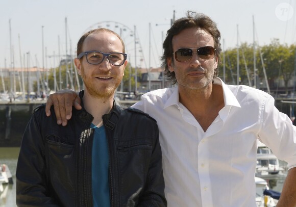 Marius Colucci et Anthony Delon, au 16e Festival de la Fiction TV, à La Rochelle le 11 septembre 2014.