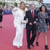 Olivier Dassault, sa femme Natacha Nikolajevic et sa fille Helena - Avant-première du film "Sin City" lors du 40ème festival du cinéma américain de Deauville, le 13 septembre 2014.