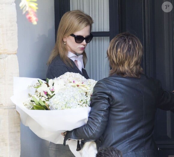Nicole Kidman, avec son mari Keith Urban, rend visite à sa mère Janelle à Sydney en Australie après l'annonce tragique du décès de son père, Antony Kidman. 15 septembre 2014