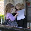 Nicole Kidman, avec sa fille Sunday, rend visite à sa mère Janelle à Sydney en Australie après l'annonce tragique du décès de son père Antony Kidman. 14 septembre 2014