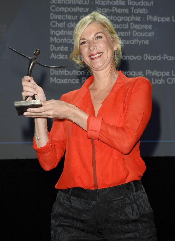 Michèle Laroque (Prix de la meilleure interprète féminine pour "Un fils") - Clôture du 16e Festival de la Fiction TV à La Rochelle, le 13 septembre 2014.
