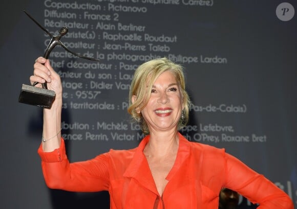 Michèle Laroque (Prix de la meilleure interprète féminine pour "Un fils") - 16e Festival de la Fiction TV à La Rochelle, le 13 septembre 2014.