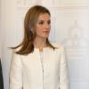 La reine Letizia d'Espagne au Sénat, à Madrid, pour la remise du prix Luis Carandell de journalisme parlementaire à Madrid le 15 septembre 2014