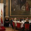 La reine Letizia d'Espagne au Sénat, à Madrid, pour la remise du prix Luis Carandell de journalisme parlementaire à Madrid le 15 septembre 2014