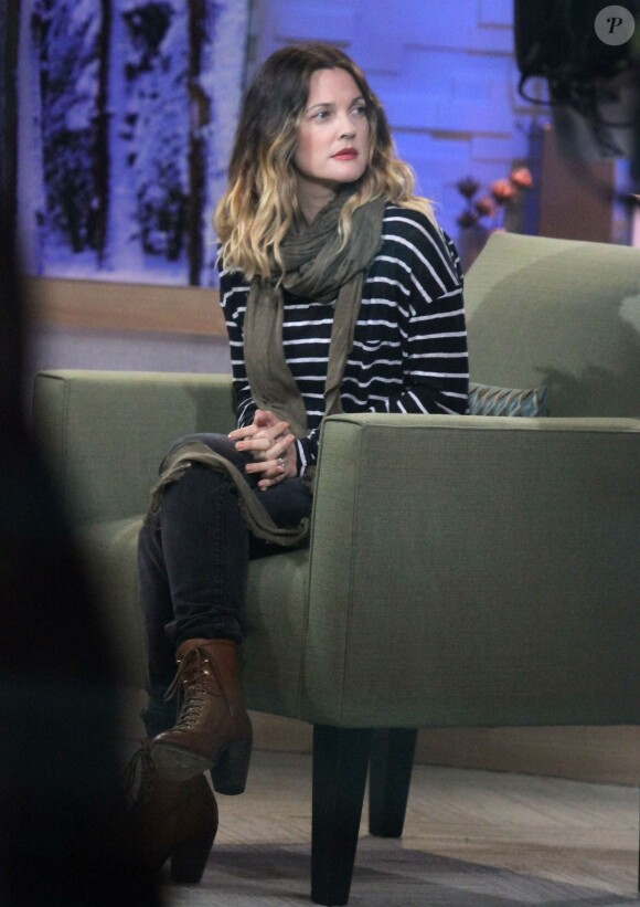 Drew Barrymore lors de l'émission Good Morning America le 25 janvier 2012 à New York