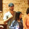 Kourtney Kardashian, enceinte, et Scott Disick dînent au restaurant Toscanova à Calabasas. Le 17 septembre 2014.