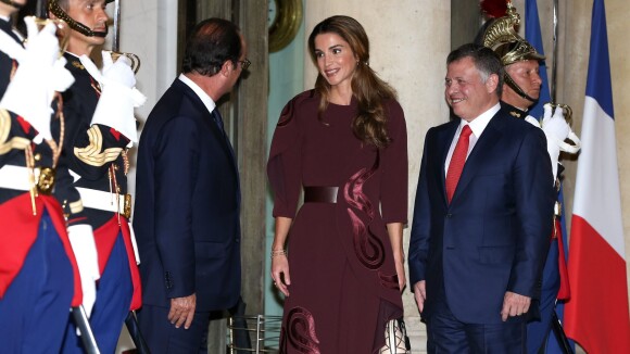 Rania de Jordanie : Somptueuse invitée de François Hollande à l'Élysée