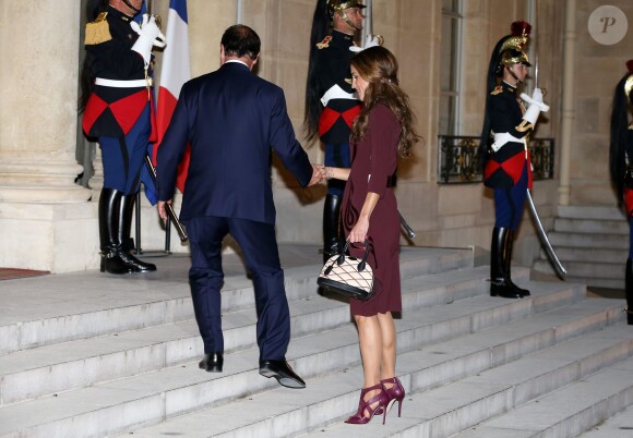 La reine Rania et le roi Abdullah II de Jordanie étaient reçus le 17 septembre 2014 à l'Elysée par le président François Hollande pour un dîner de travail.