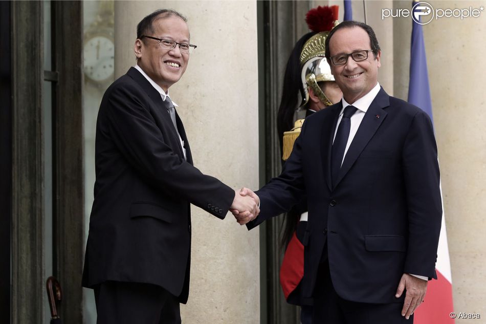 François Hollande reçoit Benigno Aquino III à l&#039;Elysée le 17 septembre 2014