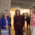 La reine Rania de Jordanie en visite à l'UNESCO à Paris le 17 septembre 2014. Photo publiée par Rania sur son compte Instagram.