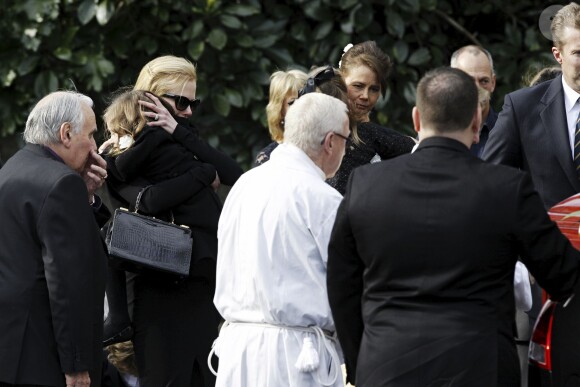 Les obsèques du père de Nicole Kidman, Antony, à North Shore près de Sydney en Australie, en l'église Saint-François-Xavier, le 19 septembre 2014