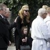Les obsèques du père de Nicole Kidman, Antony, à North Shore près de Sydney en Australie, en l'église Saint-François-Xavier, le 19 septembre 2014. Nicole Kidman avec sa fille Sunday