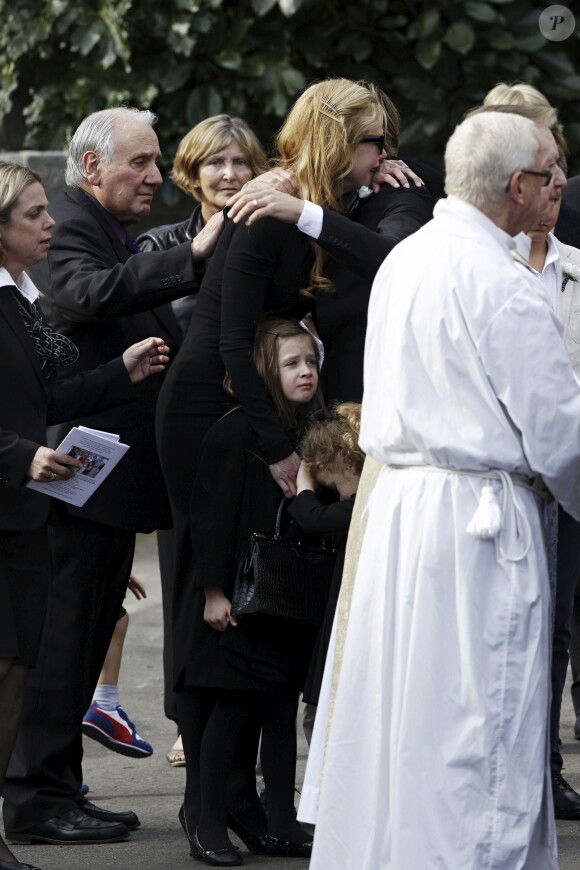 Les obsèques du père de Nicole Kidman, Antony, à North Shore près de Sydney en Australie, en l'église Saint-François-Xavier, le 19 septembre 2014