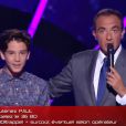 Paul sur le plateau de The Voice Kids, le samedi 20 septembre 2014 sur TF1.