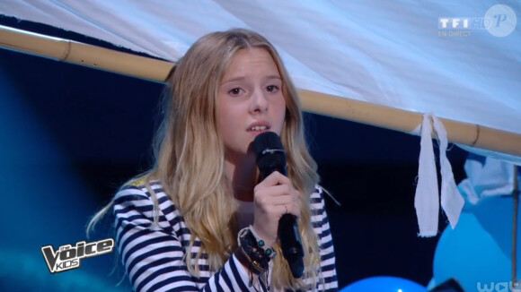 Charlie sur le plateau de The Voice Kids, le samedi 20 septembre 2014 sur TF1.