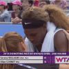 Serena Williams, victime d'un malaise lors du tournoi de Wuhan, le 23 septembre 2014