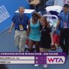 Serena Williams, victime d'un malaise lors du tournoi de Wuhan, le 23 septembre 2014