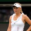 Caroline Wozniacki à Wimbledon le 21 juin 2011