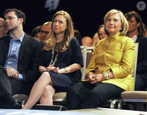 Chelsea Clinton, Hillary Clinton à la 10e rencontre annuelle des Clinton Global Initiative à New York, le 23 septembre 2014