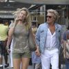 Rod Stewart et Penny Lancaster à la sortie de Barney à New York le 20 août 2014