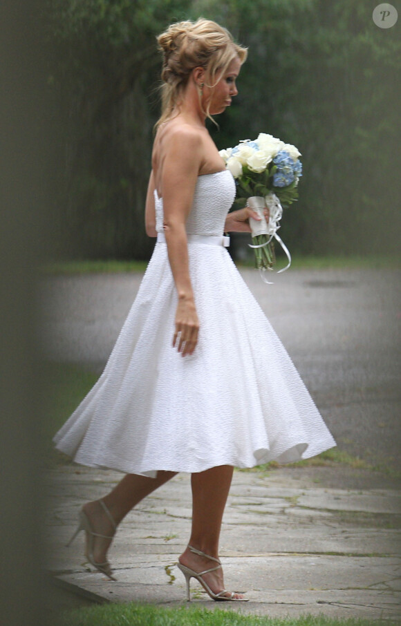 Cheryl Hines lors de son mariage avec Robert F. Kennedy Jr. à Hyannisport, le 2 août 2014.