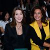 Katia Toledano et Carla Bruni au défilé Dior printemps/été 2015 à Paris le 26 septembre 2014