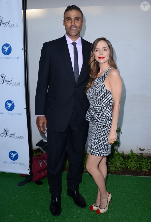 Rick Fox, l'ex-mair de Vanessa Williams, et sa compagne Eliza Dushku, au gala "Angel Awards 2013" à Los Angeles, le 10 août 2013