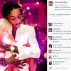Amber Rose et Wiz Khalifa, photo publiée par le mannequin sur Instagram le 8 septembre 2014 pour les 27 ans de son rappeur de mari