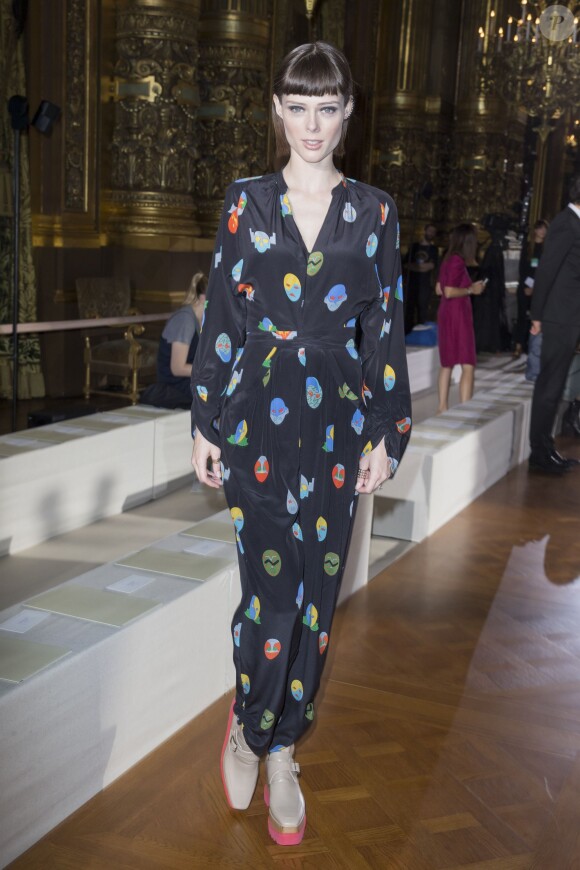 Coco Rocha au défilé de mode "Stella McCartney", collection prêt-à-porter printemps-été 2015, à l'Opéra Garnier à Paris. Le 29 septembre 2014 