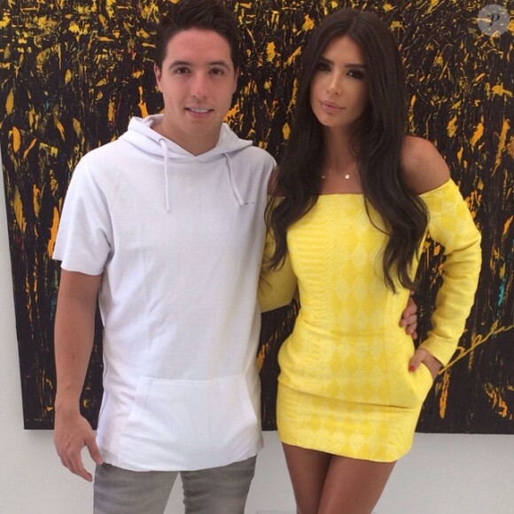 Samir Nasri et Anara Atanes, sa compagne, aux BET Awards en juillet 2014