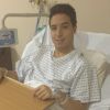 Samir Nasri après son opération à l'aine le 27 septembre 2014.