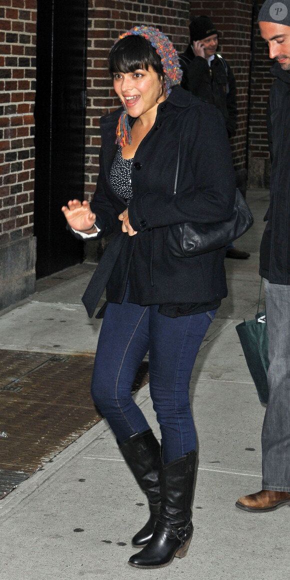 Norah Jones à New York, le 10 janvier 2012.
