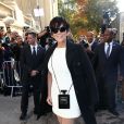Kris Jenner au défilé Chanel à Paris le 30 septembre 2014