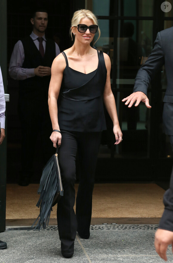 Jessica Simpson dans les rues de New York, le 30 septembre 2014