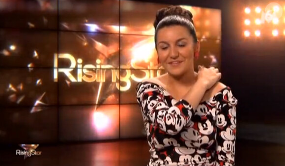 Anne-Sophie Terschan - Deuxième prime de "Rising Star" sur M6. Le 2 octobre 2014.