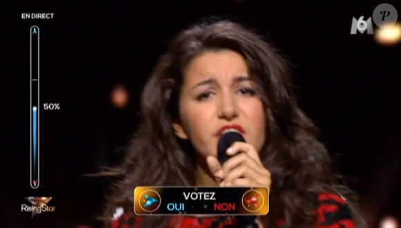 Anne-Sophie Terschan - Deuxième prime de "Rising Star" sur M6. Le 2 octobre 2014.