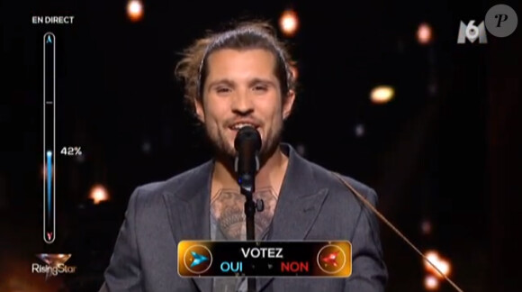 Julien Mueller - Deuxième prime de "Rising Star" sur M6. Le 2 octobre 2014.