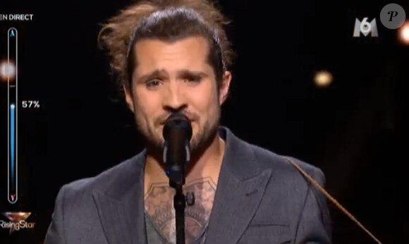 Julien Mueller - Deuxième prime de "Rising Star" sur M6. Le 2 octobre 2014.