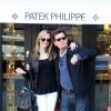 Exclusif - Charlie Sheen en amoureux à Paris, le 17 avril 2014. 