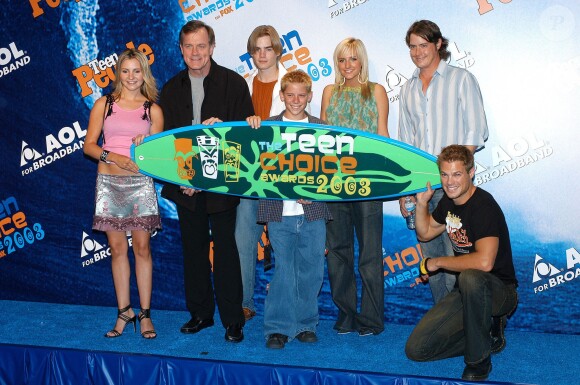 Le casting de Sept à la maison, à la cérémonie des Teen Choice Awards, le 2 août 2003 à Los Angeles.